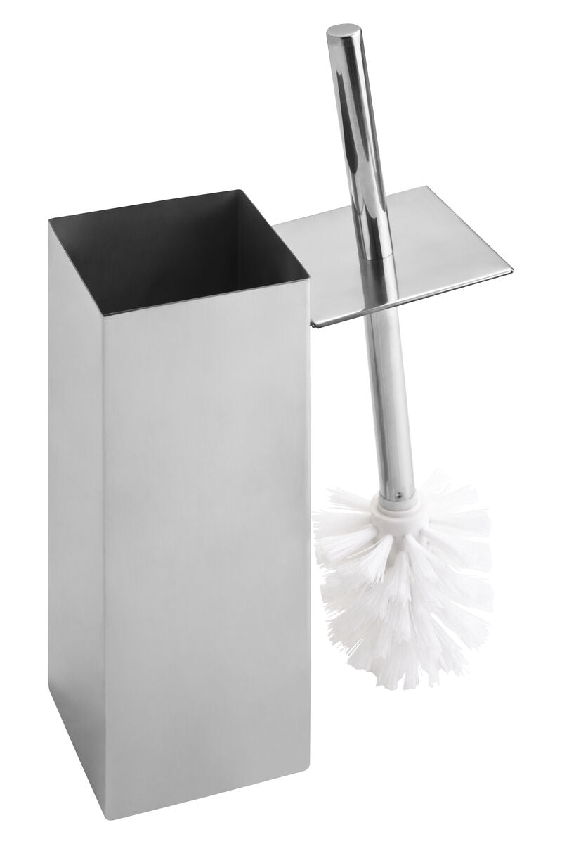 Orsina Indy Square Toilet Brush – Stainless Steel Modern Bathroom Set