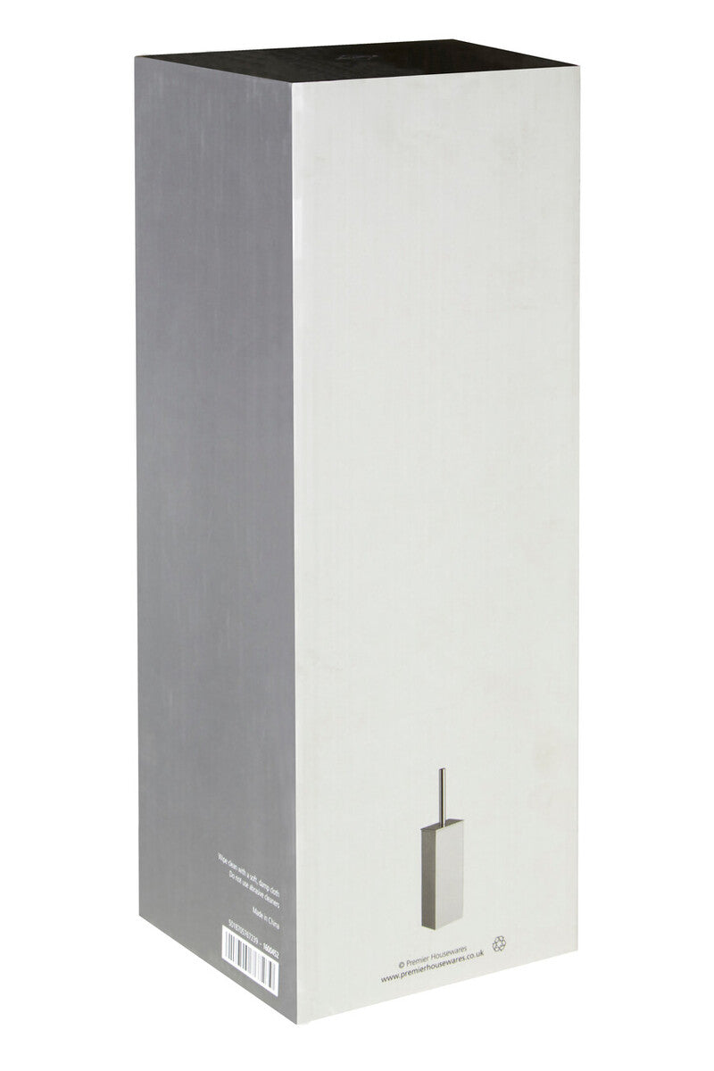 Orsina Indy Square Toilet Brush – Stainless Steel Modern Bathroom Set