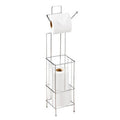 Orsina Linnea Toilet Roll Holder and Storer – Chrome Wire Stand