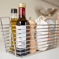 Orsina Dara Chrome Bathroom Caddy – Portable Metal Wire Organizer