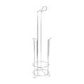 Orsina Linnea Chrome Toilet Roll Holder and Storer – Iron Wire Stand