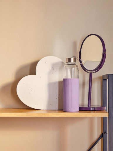 Orsina Purple Swivel Mirror | Double-Sided Magnifying Tabletop Vanity