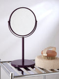 Orsina Purple Swivel Mirror | Double-Sided Magnifying Tabletop Vanity