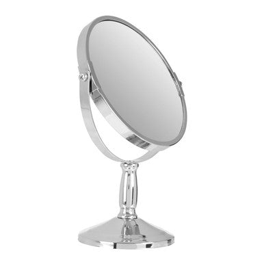 Orsina Cassini Large Swivel Mirror – Chrome Dual-Sided Makeup Mirror