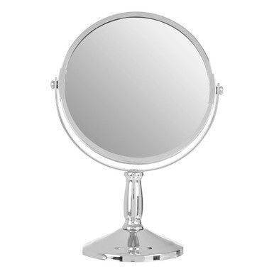 Orsina Cassini Large Swivel Mirror – Chrome Dual-Sided Makeup Mirror
