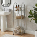 Orsina Dara 3-Tier Chrome Storage Stand – Slim Bathroom Shelving Unit