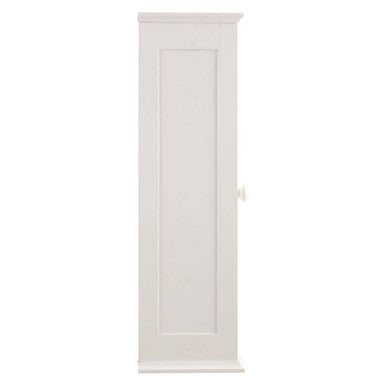 Orsina Shutter White Wood Wall Cabinet – Modern Bathroom Storage