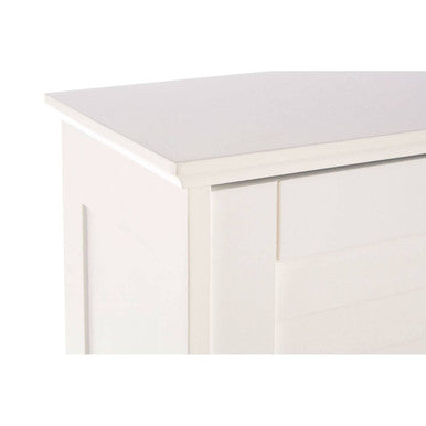 Orsina Shutter White Wood Wall Cabinet – Modern Bathroom Storage
