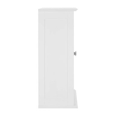 Orsina Shutter White Wood 2 Door Wall Cabinet | Modern Storage
