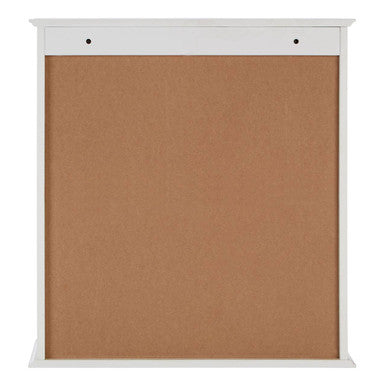 Orsina Shutter White Wood 2 Door Wall Cabinet | Modern Storage