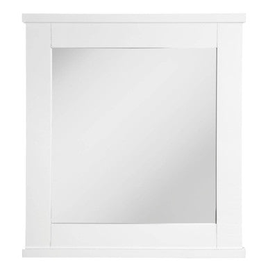 Orsina Portland White Wall Mirror – Modern Minimalist Bathroom Decor