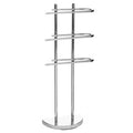 Orsina Three Arm Towel Stand – Freestanding Chrome Bathroom Rack