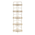 Orsina Dara 5 Tier Gold Corner Storage Rack – Luxury Bathroom Organiser