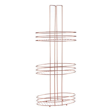 Orsina Dara 3 Tier Copper Plated Storage Rack | Modern Bathroom Organiser