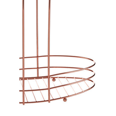 Orsina Dara 3 Tier Copper Plated Storage Rack | Modern Bathroom Organiser