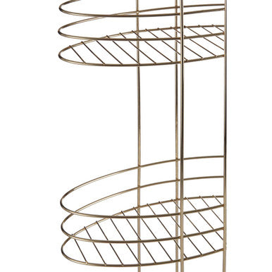Orsina Dara 3 Tier Gold Plated Storage Rack | Modern Bathroom Organiser