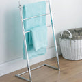Orsina Dara 3 Arm Chrome Towel Stand | Freestanding Bathroom Rack