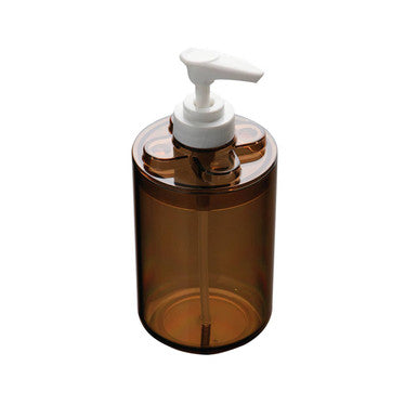 Orsina Smoke Brown Plastic Lotion Dispenser – Modern Bathroom Soap Pump