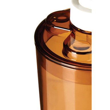 Orsina Smoke Brown Plastic Lotion Dispenser – Modern Bathroom Soap Pump