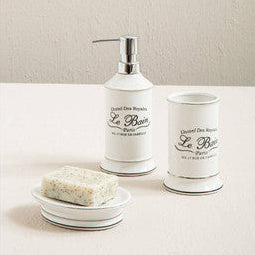 Orsina Le Bain White Ceramic Bathroom Tumbler & Toothbrush Holder