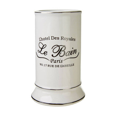 Orsina Le Bain White Ceramic Bathroom Tumbler & Toothbrush Holder