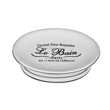 Orsina Le Bain White Ceramic Soap Dish – Minimalist Bathroom Holder