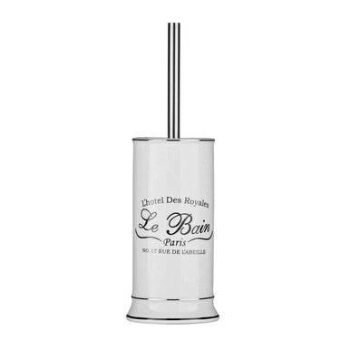 Orsina Le Bain White Toilet Brush and Holder – Modern Bathroom Set