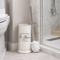 Orsina Le Bain White Toilet Brush and Holder – Modern Bathroom Set