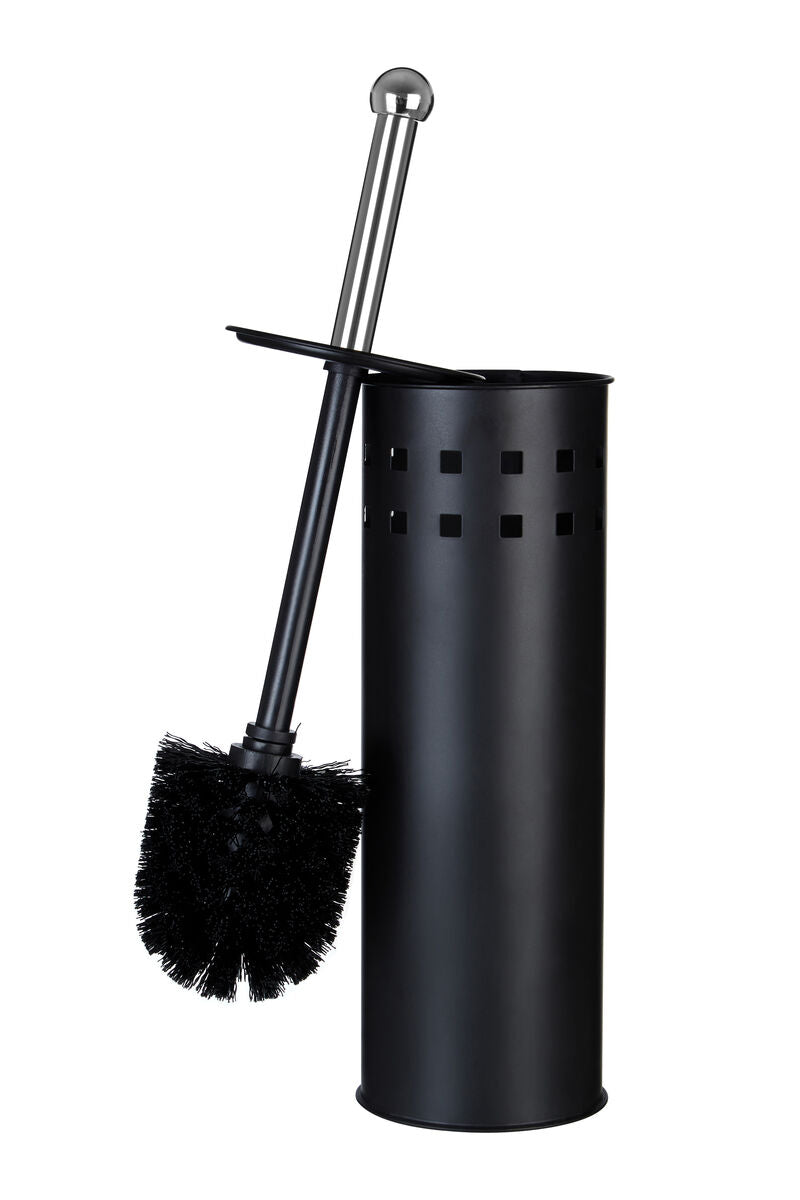 Orsina Indy Matt Black Square Toilet Brush Holder – Modern Bathroom