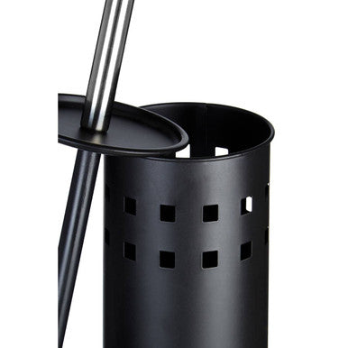 Orsina Indy Matt Black Square Toilet Brush Holder – Modern Bathroom