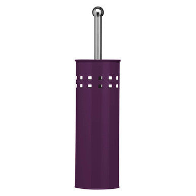 Orsina Indy Purple Toilet Brush with Holder – Modern Bathroom Accessory