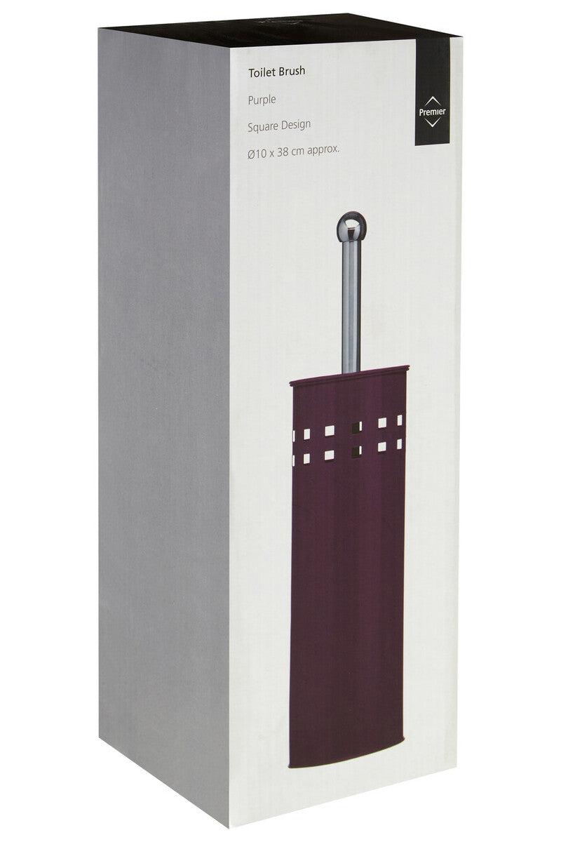 Orsina Indy Purple Toilet Brush with Holder – Modern Bathroom Accessory