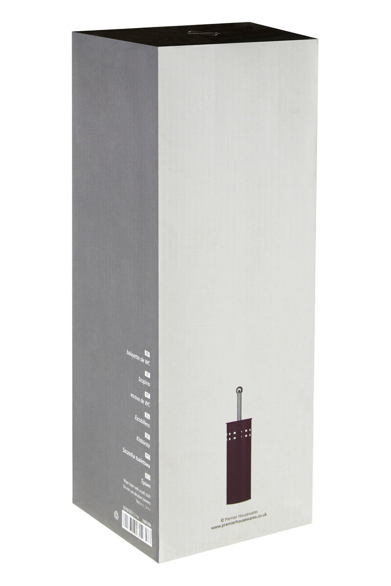 Orsina Indy Purple Toilet Brush with Holder – Modern Bathroom Accessory