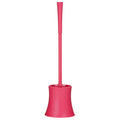 Orsina Hot Pink Plastic Toilet Brush and Holder – Modern Bathroom Set