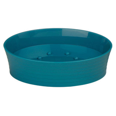 Orsina Turquoise Plastic Soap Dish – Modern Bathroom Sink Soap Holder