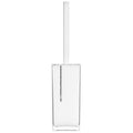 Orsina White Acrylic and Crystal Toilet Brush – Luxury Bathroom Set