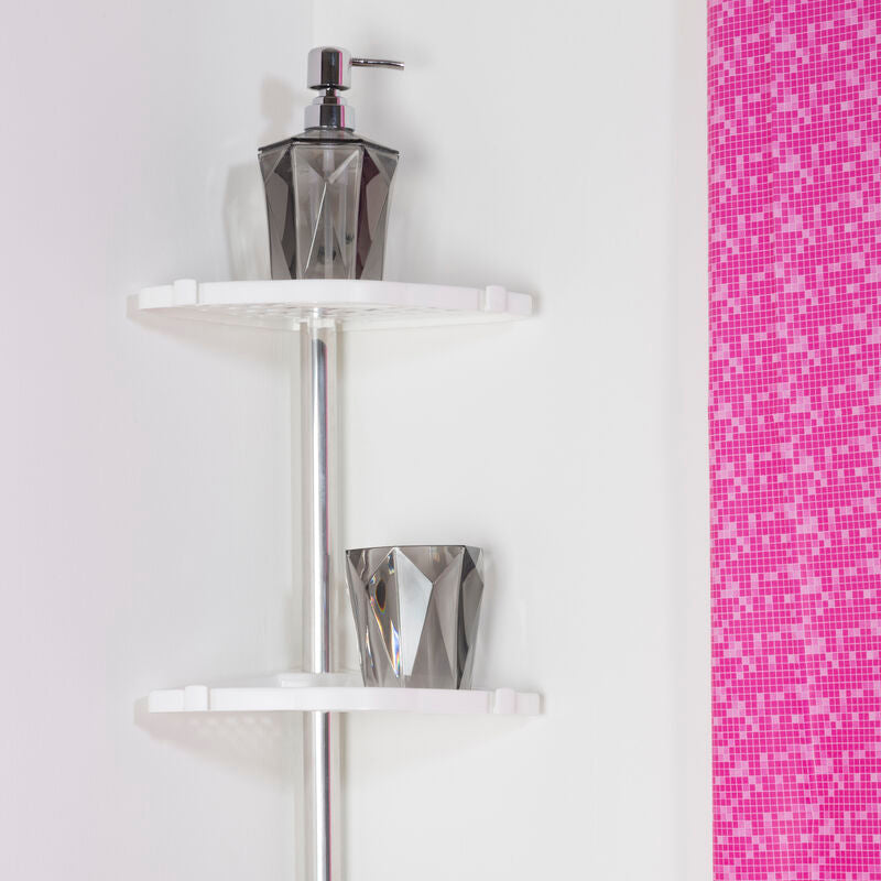 Orsina Wall Mountable Corner Shelf Unit | Modern Shower Organiser