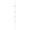 Orsina Linnea White 4 Tier Corner Shelf Unit | Bathroom Organiser