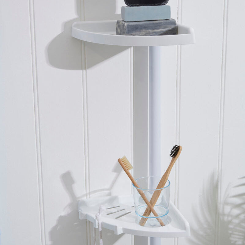 Orsina Linnea 4 Tier Corner Shower Caddy – Telescopic Bathroom Shelf
