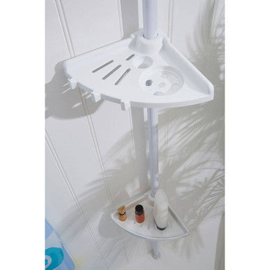Orsina Linnea 4 Tier Corner Shower Caddy – Telescopic Bathroom Shelf