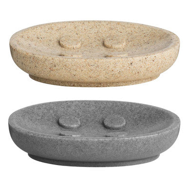 Orsina Canyon Natural Stone Effect Soap Dish | Spa Style Bathroom Decor