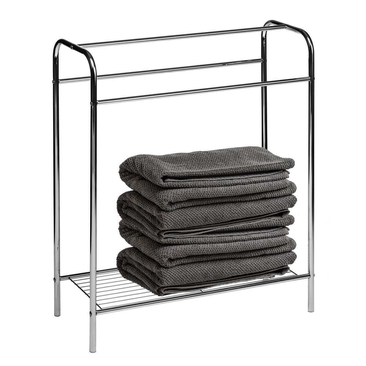 Orsina Dara Floor Standing Towel Stand – Modern Freestanding Bathroom Rail