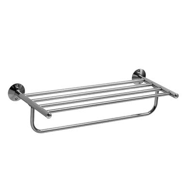 Orsina Dara Wall Mounted Chrome Towel Shelf – Modern Bathroom Storage