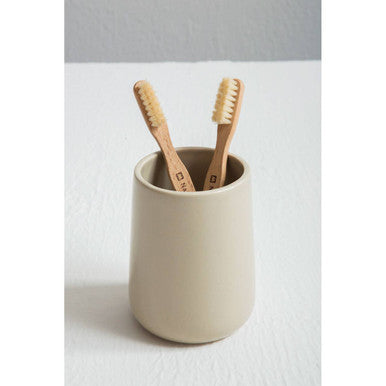 Orsina Moon Natural Toothbrush Tumbler | 320ml Minimalist Bathroom Cup