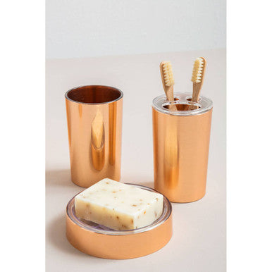 Orsina Shine Gold Bathroom Tumbler – Modern Toothbrush Holder Cup