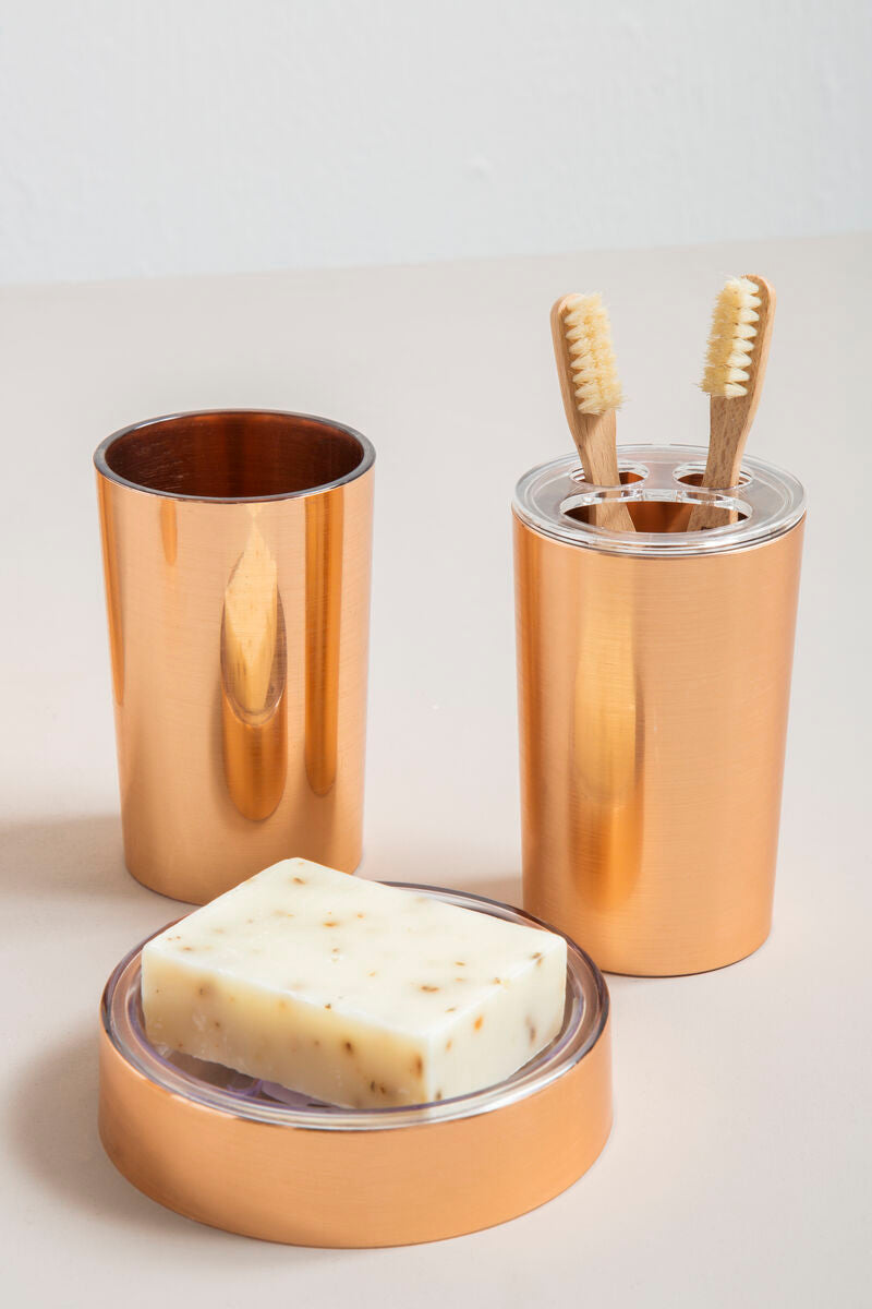 Orsina Shine Gold Bathroom Tumbler – Modern Toothbrush Holder Cup