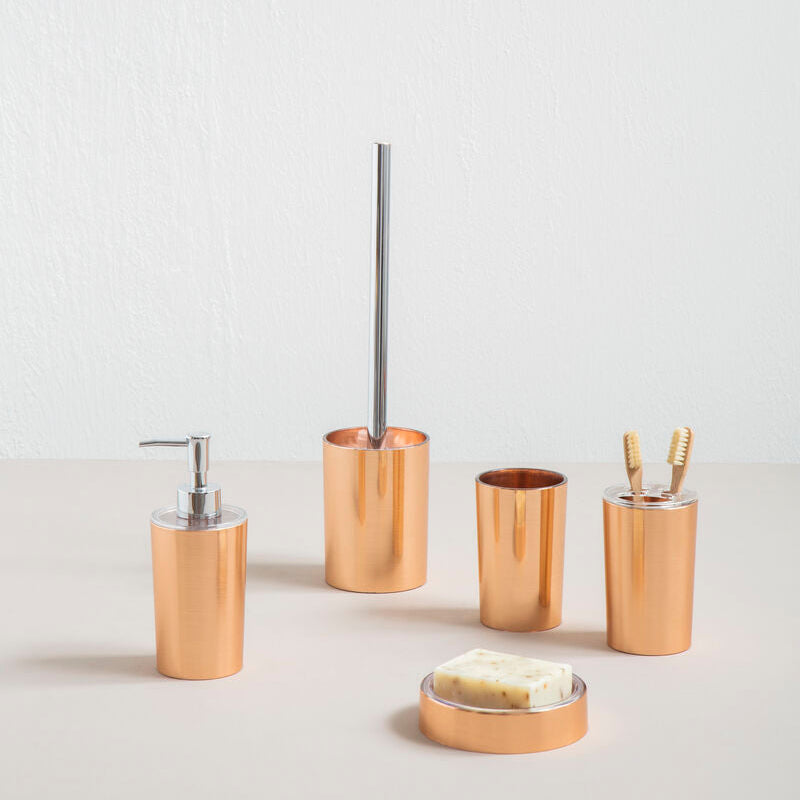 Orsina Shine Gold Toothbrush Holder – Luxury Metallic Bathroom Organiser