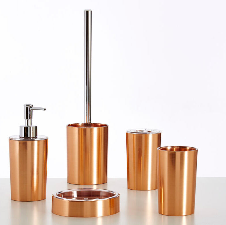 Orsina Shine Gold Toilet Brush and Holder – Modern Metallic Finish