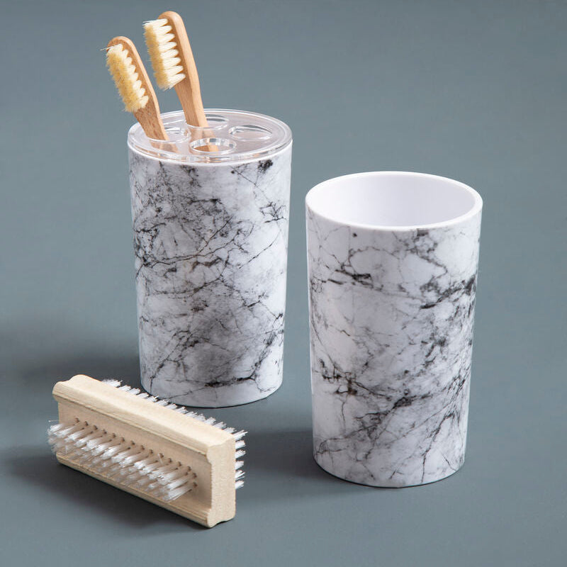 Orsina Rome Grey Bathroom Tumbler – Modern Toothbrush Holder Cup