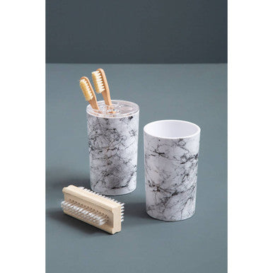 Orsina Rome Grey Bathroom Tumbler – Modern Toothbrush Holder Cup